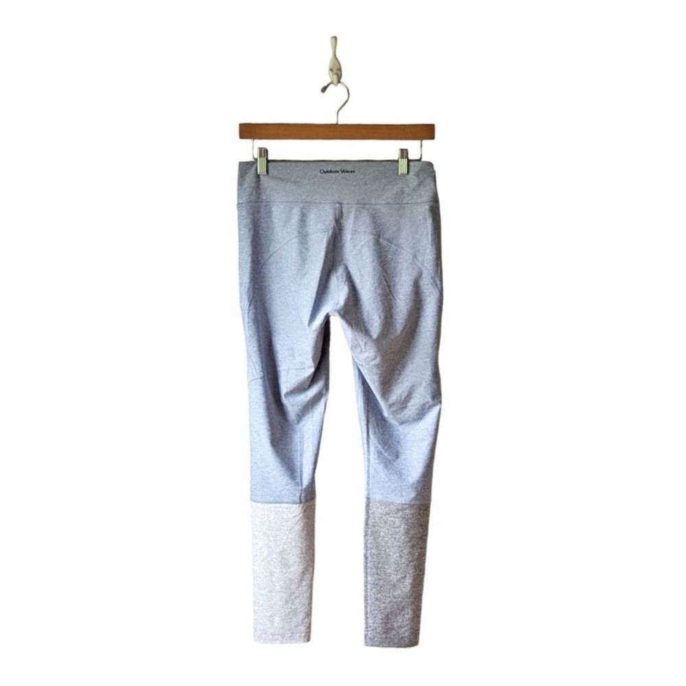 Outdoor Voices 7/8 Dipped Warmup Leggings Blue & Gray sz M - Picture 4 of 9